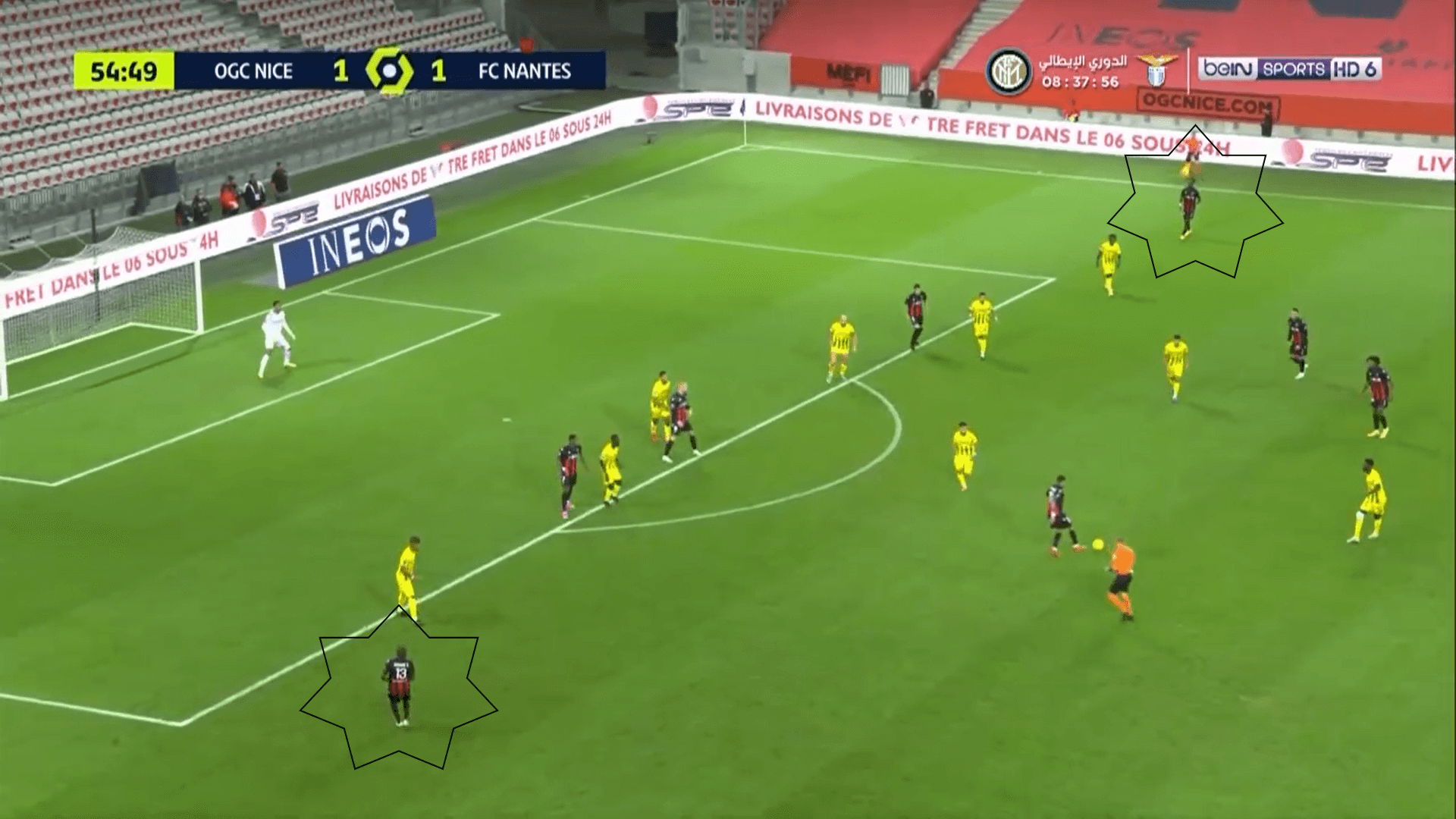 Ligue 1 2020/21: Nice vs Nantes - tactical analysis tactics