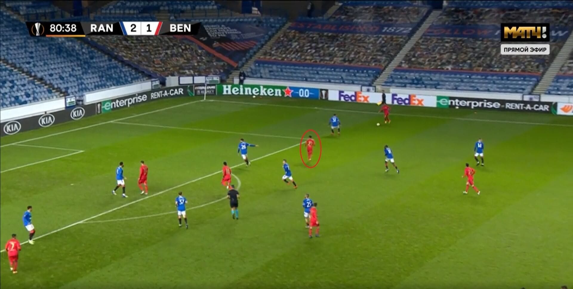 UEFA Europa League 2020/2021: Rangers v Benfica - tactical analysis tactics