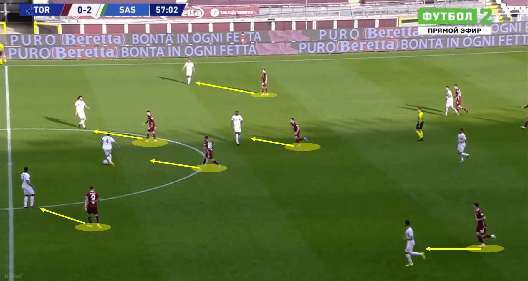 Torino tweaks: Four key tactical switches that saw them shock Sassuolo tactical analysis tactics