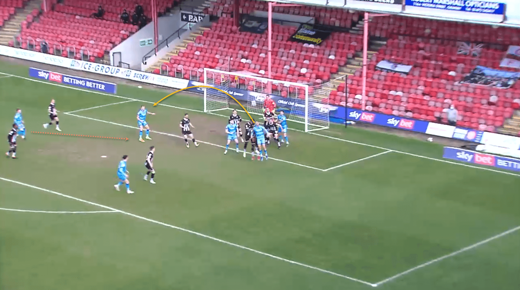 Cheltenham Town throw-ins tactical analysis tactics