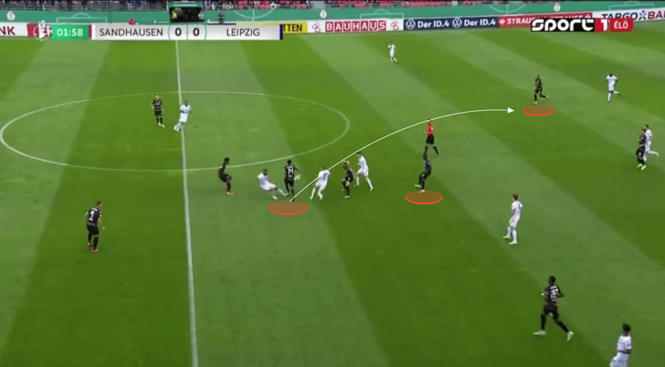 A first glimpse at Jesse Marsch's RB Leipzig as they comfortably saw off Sandhausen - tactical analysis tactics