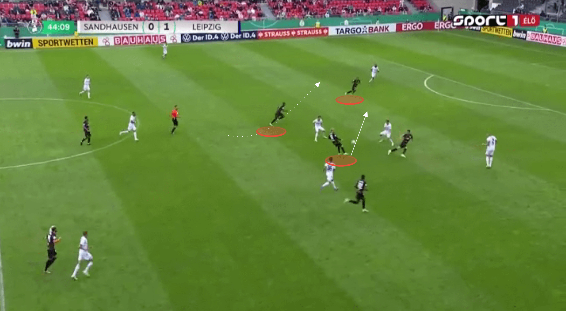 A first glimpse at Jesse Marsch's RB Leipzig as they comfortably saw off Sandhausen - tactical analysis tactics