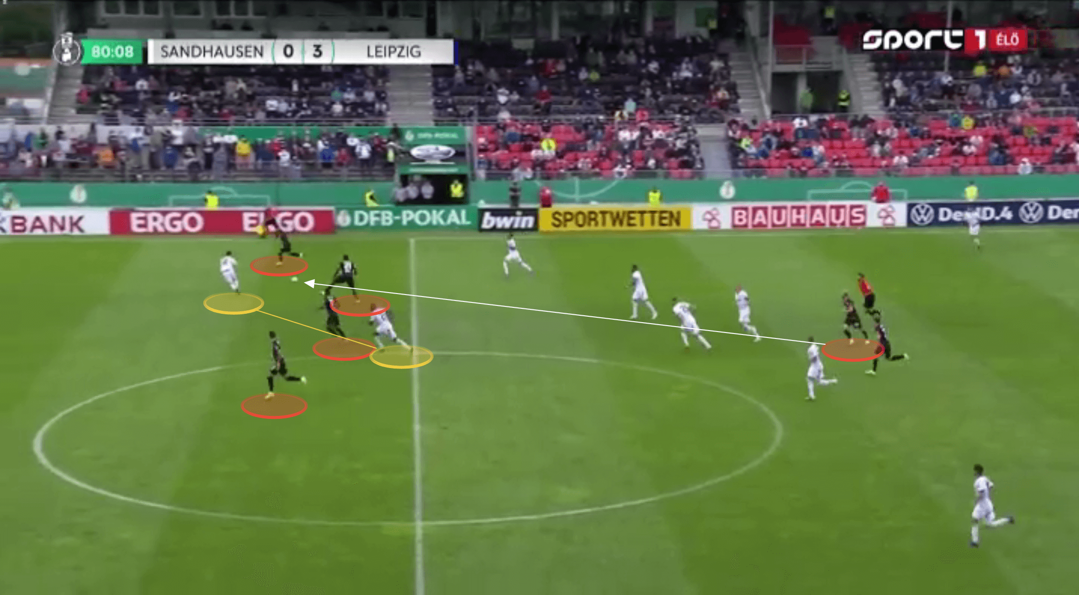 A first glimpse at Jesse Marsch's RB Leipzig as they comfortably saw off Sandhausen - tactical analysis tactics