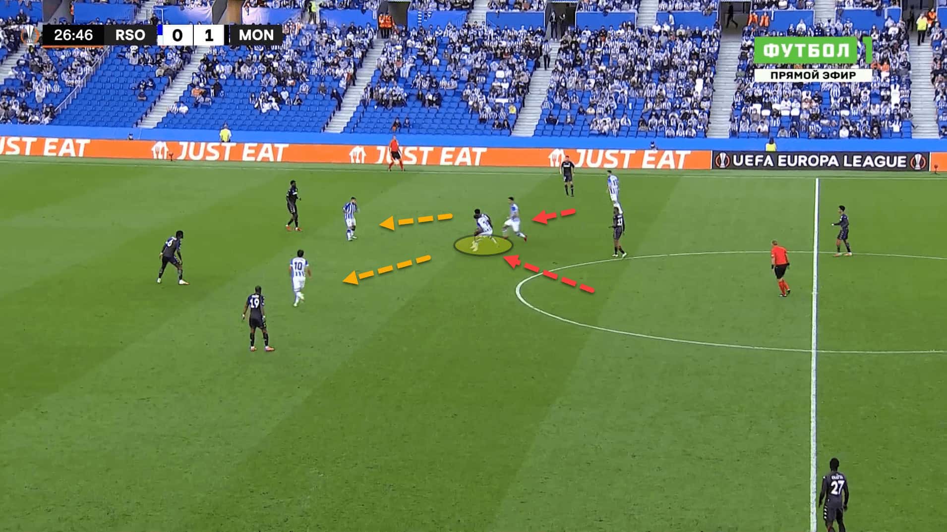 UEFA Europa League: How Real Sociedad struggled to break down AS Monaco’s deep defensive block – tactical analysis