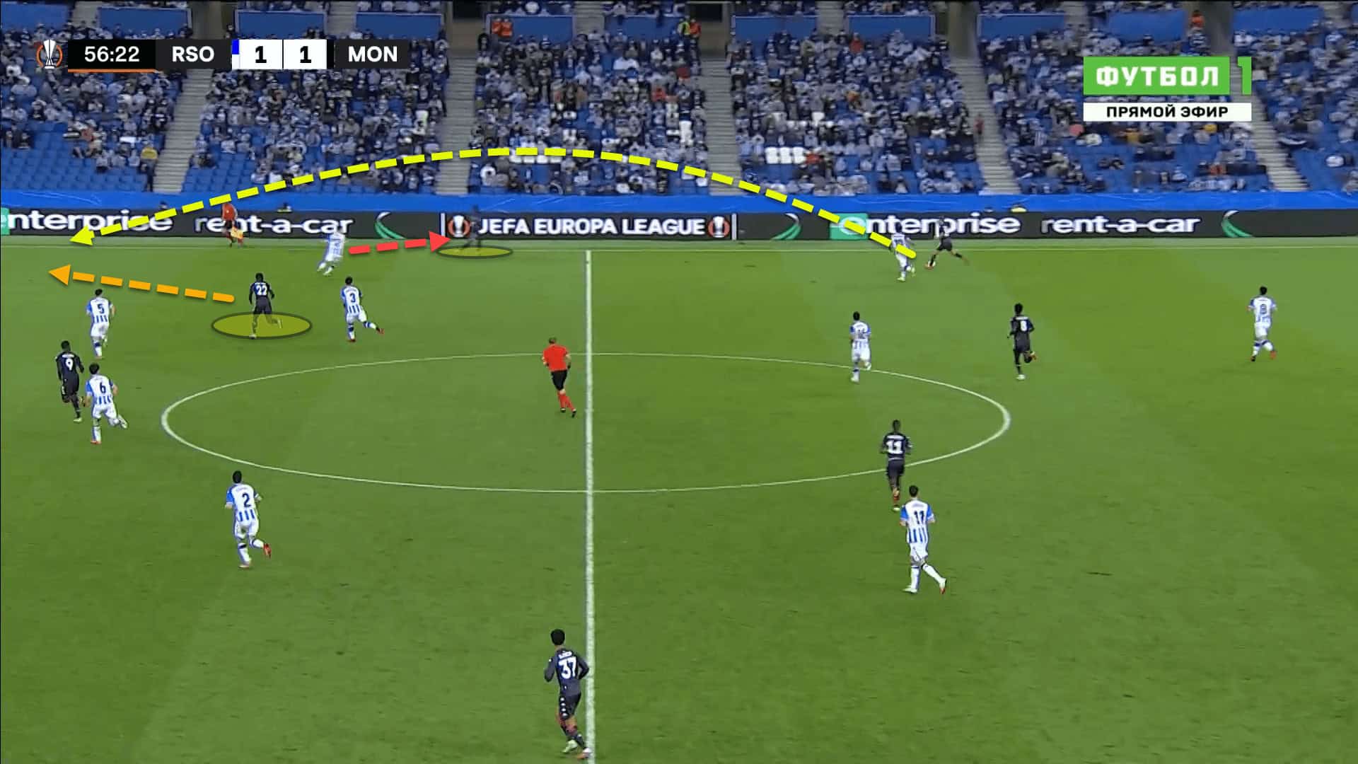 UEFA Europa League: How Real Sociedad struggled to break down AS Monaco’s deep defensive block – tactical analysis