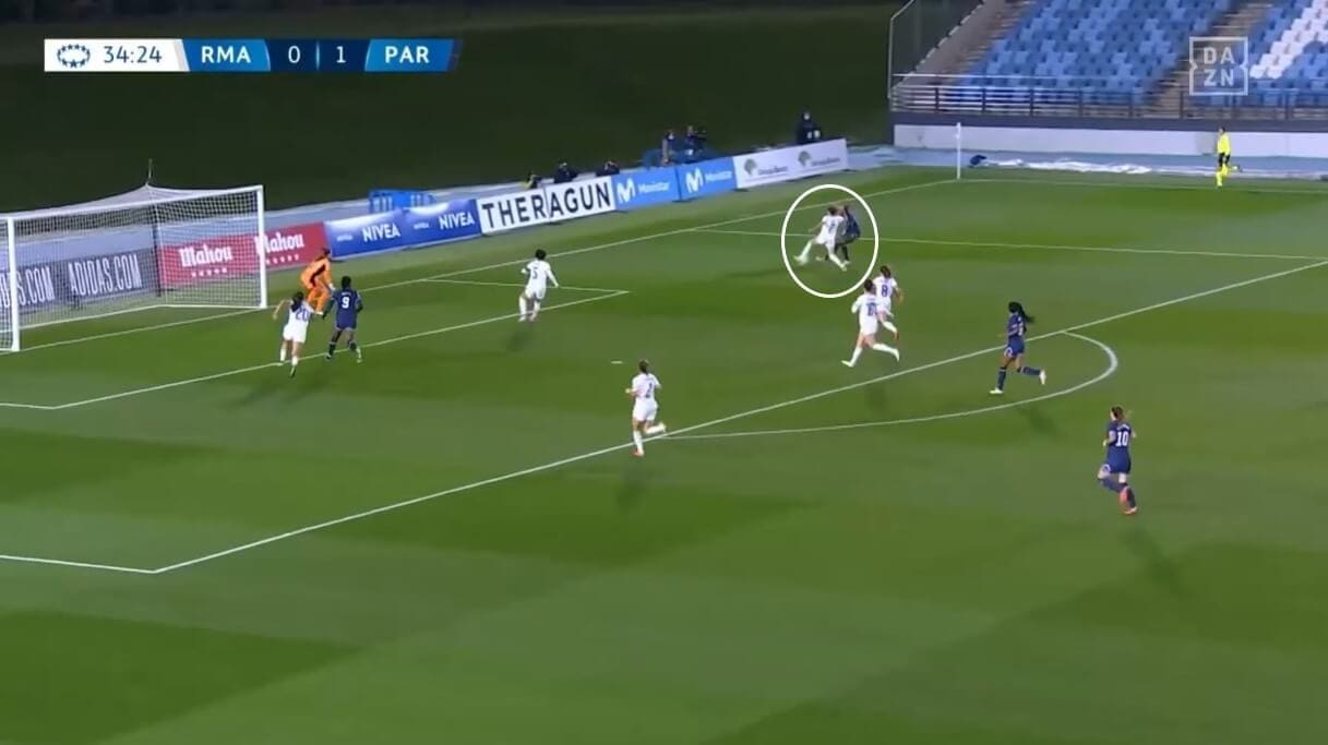 Olga Carmona at Real Madrid Femenino 2021/2022 - scout report - tactical analysis tactics