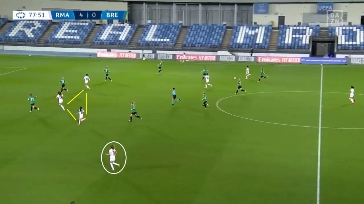 Olga Carmona at Real Madrid Femenino 2021/2022 - scout report - tactical analysis tactics