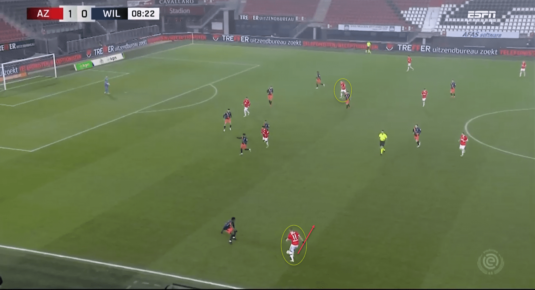 Eredivisie 2021/22: Jesper Karlsson at AZ Alkmaar- scout report tactical analysis tactics