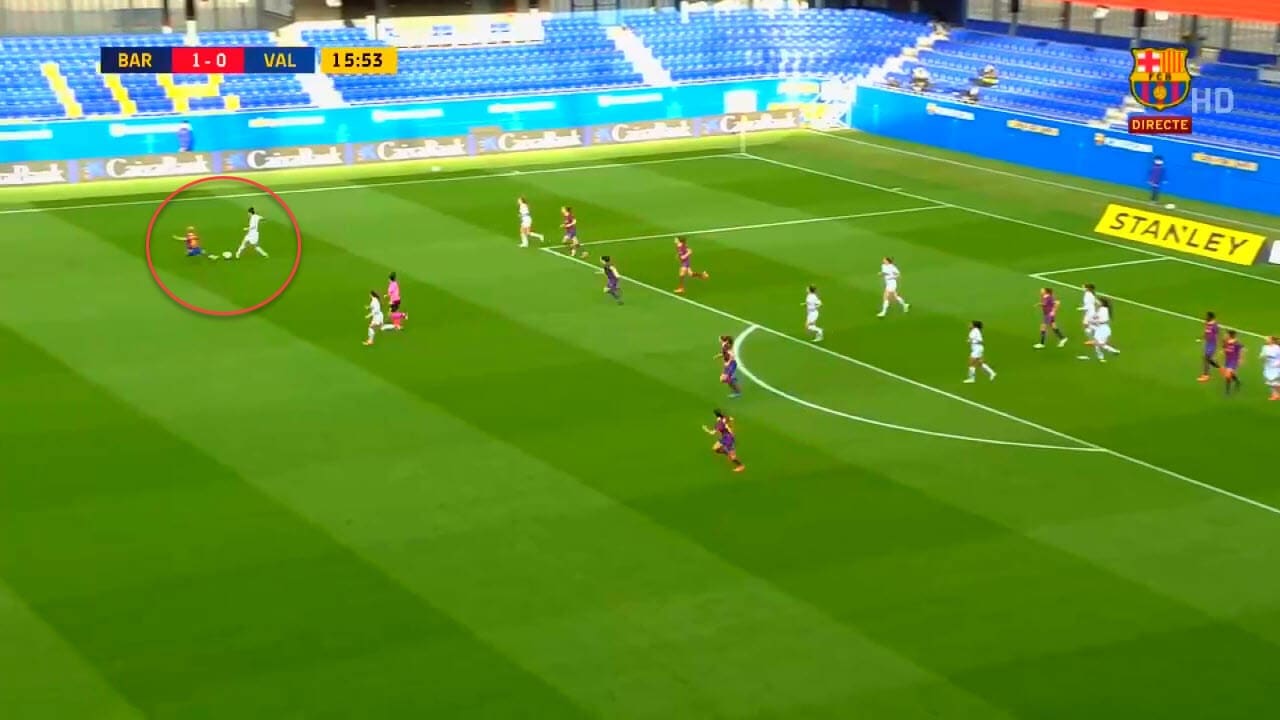 Mapi León at Barcelona Femení and Spain 2021/2022 - scout report - tactical analysis tactics