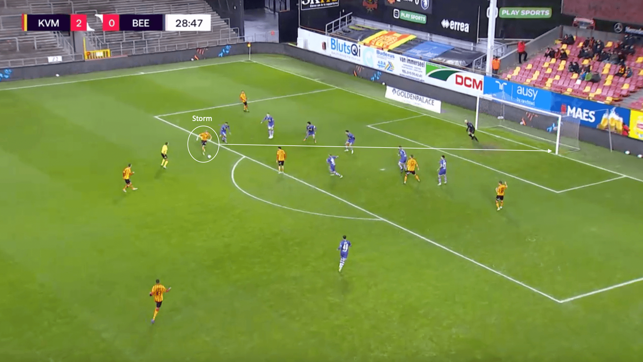 Nikola Storm 2021/22: The Belgian winger at K.V. Mechelen - scout report - tactical analysis tactics