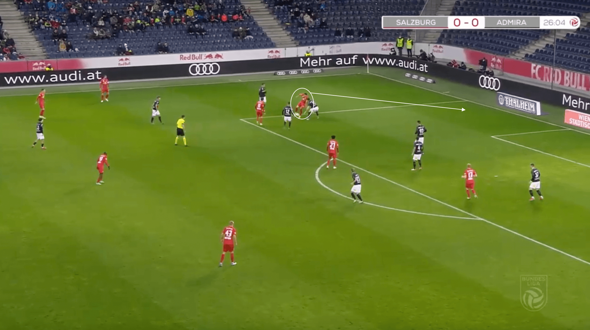 Noah Okafor 2021/22: RB Salzburg's Swiss attacker - scout report tactical analysis tactics