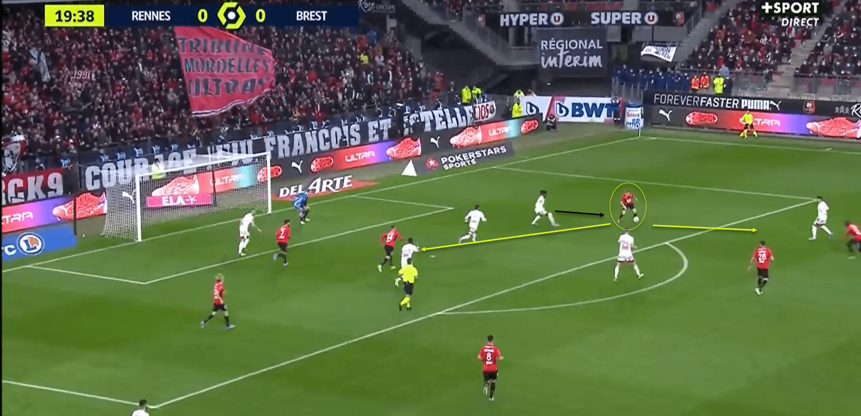 Lovro Majer at Rennes 2021/22 - Scout report tactical analysis tactics 