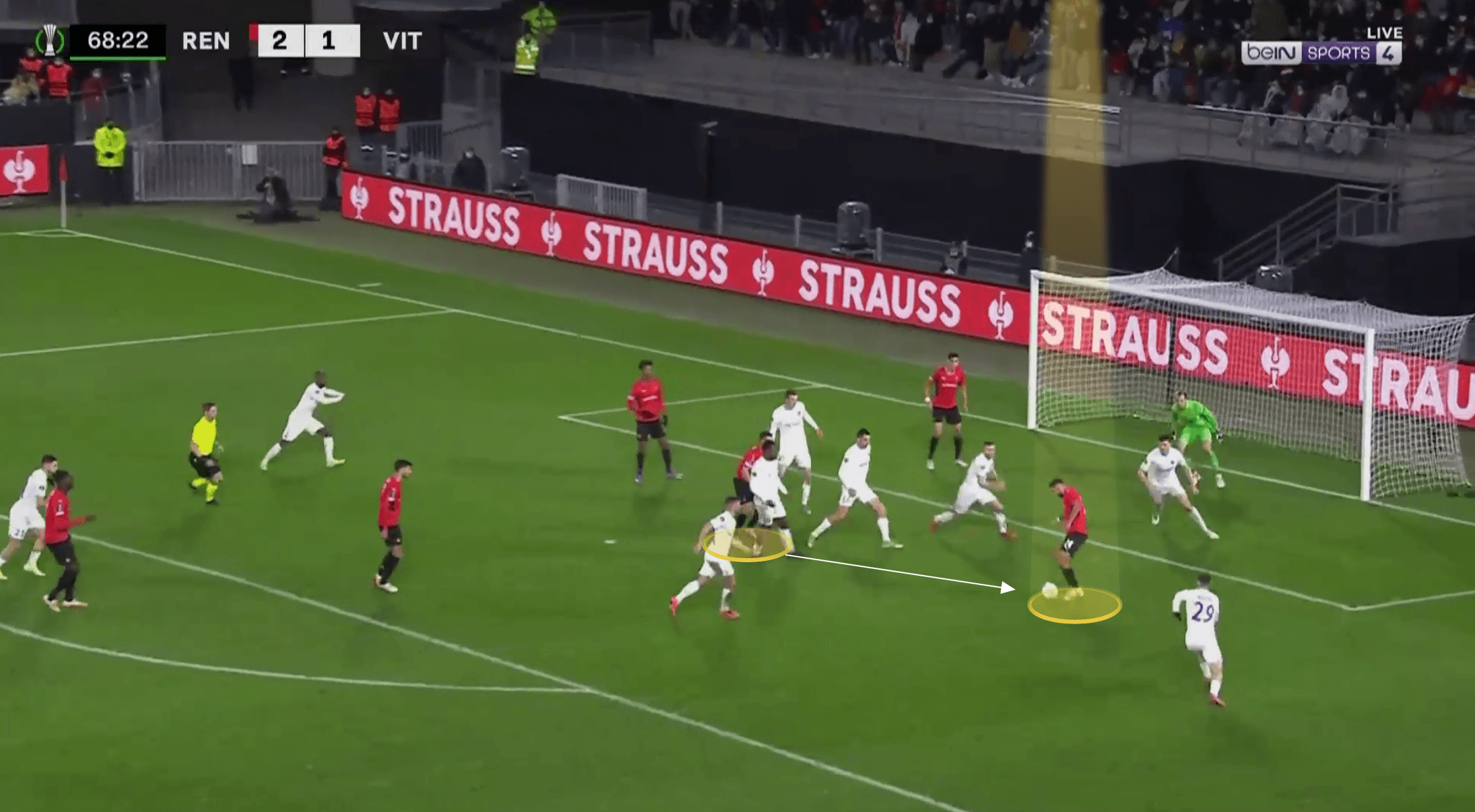 Ligue 1 2021/22: Gaetan Laborde at Rennes - scout report tactical analysis tactics