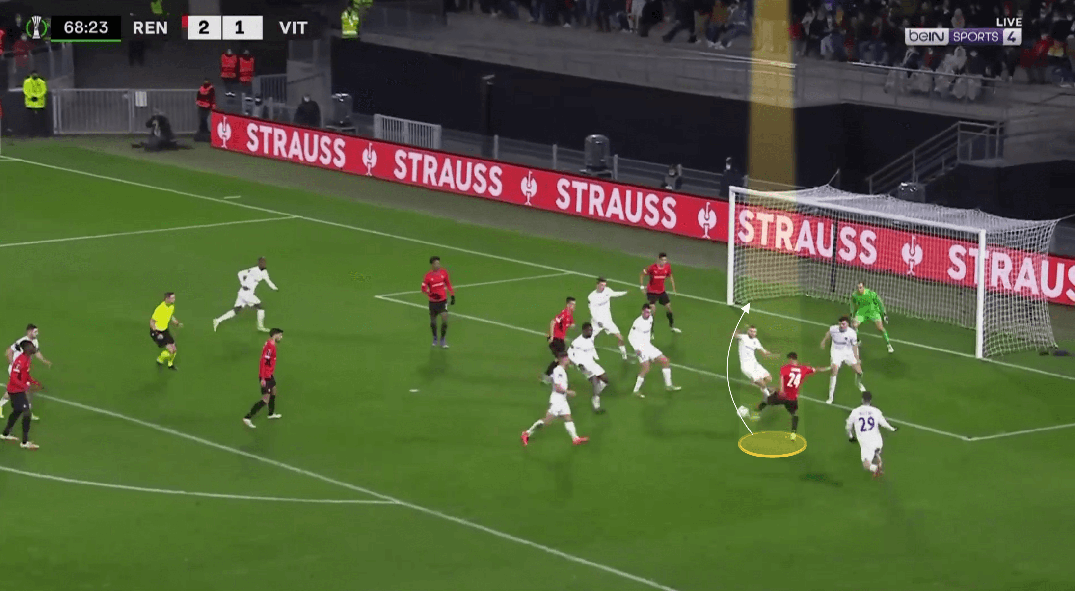 Ligue 1 2021/22: Gaetan Laborde at Rennes - scout report tactical analysis tactics