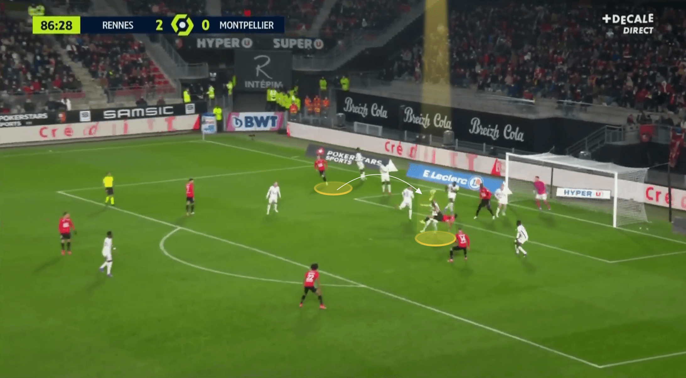 Ligue 1 2021/22: Gaetan Laborde at Rennes - scout report tactical analysis tactics