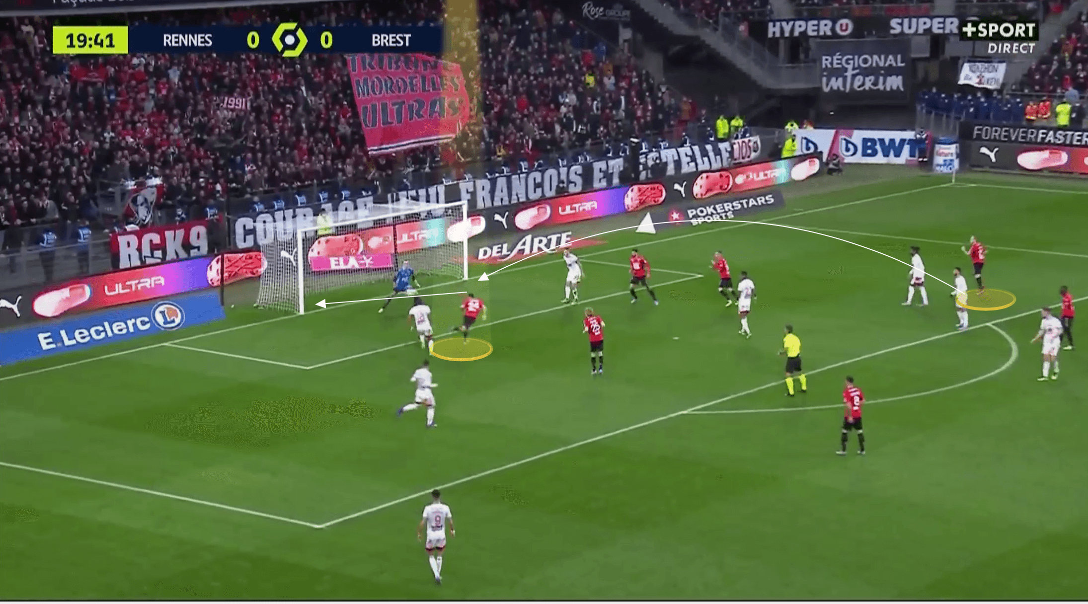 Ligue 1 2021/22: Gaetan Laborde at Rennes - scout report tactical analysis tactics