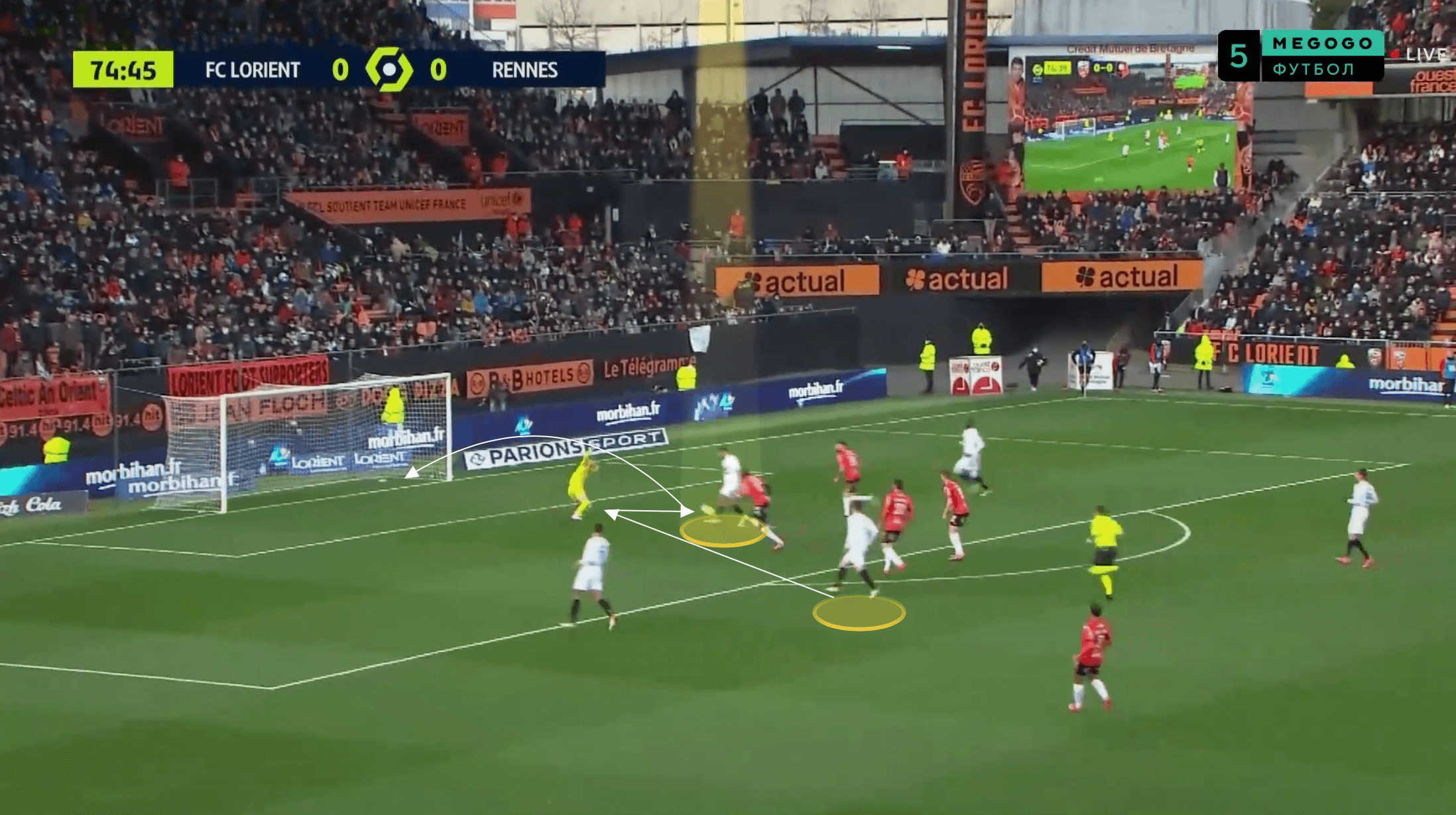 Ligue 1 2021/22: Gaetan Laborde at Rennes - scout report tactical analysis tactics