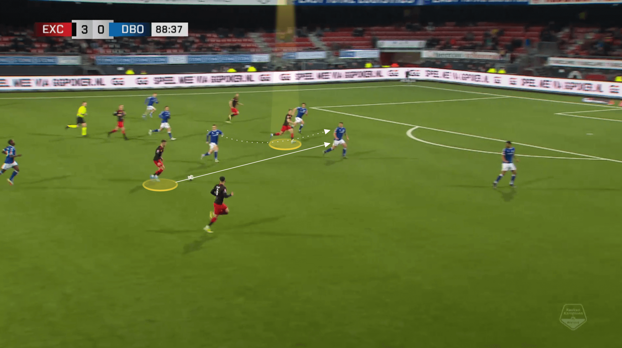 Dutch Eerste Divisie 2021/22: Thijs Dallinga at Excelsior - scout report tactical analysis tactics