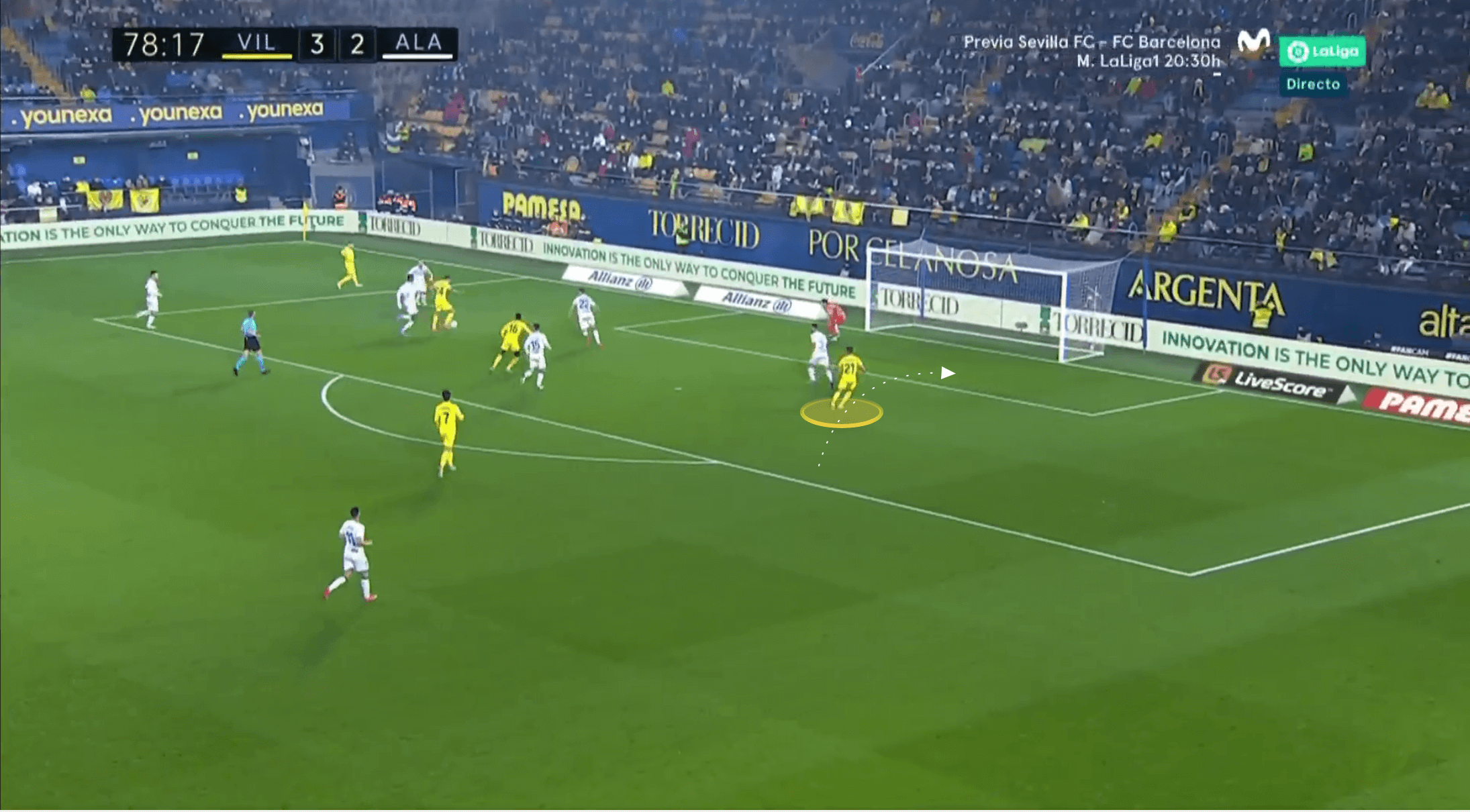 La Liga 2021/22: Yeremi Pino at Villareal - scout report tactical analysis tactics