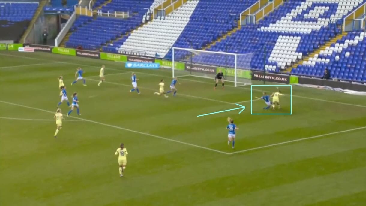 Veatriki Sarri at Birmingham City Women 2021/2022 - scout report - tactical analysis tactics