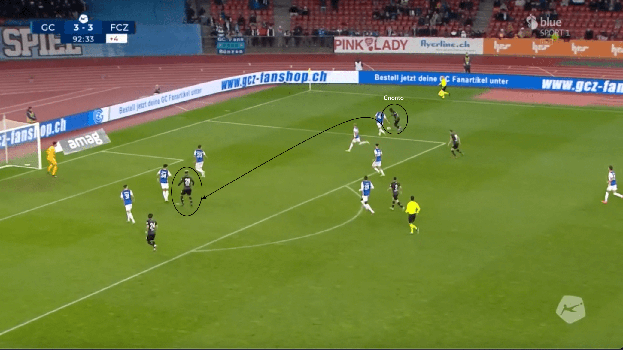 Wilfried Gnonto at FC Zürich 2021/22 - scout report tactical analysis tactics