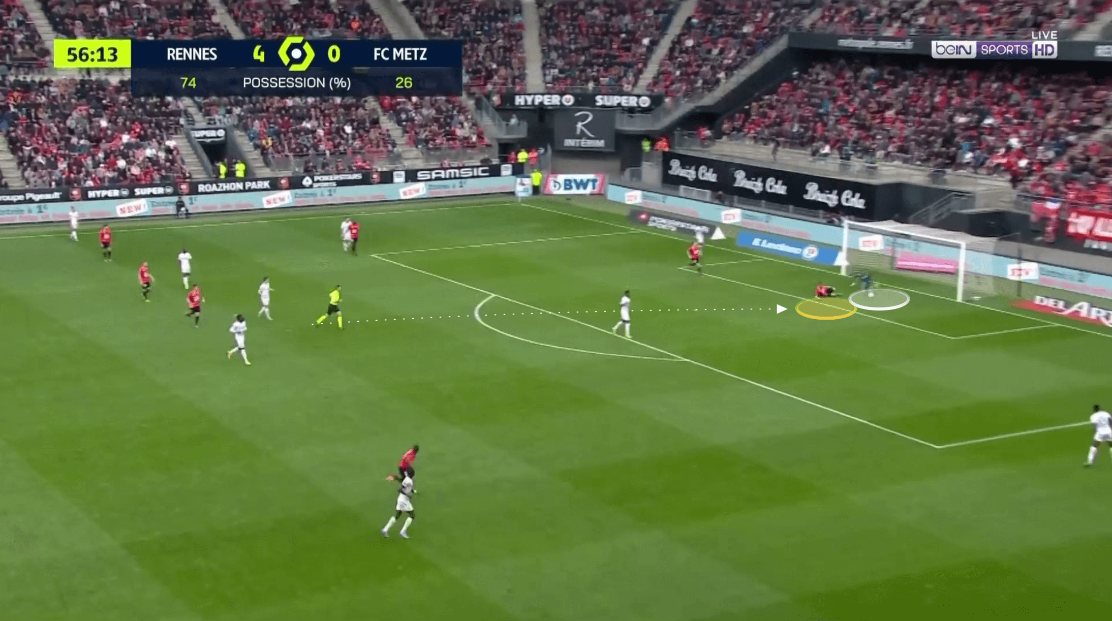 Ligue 1 2021/22: Benjamin Bourigeaud at Rennes - scout report tactical analysis tactics