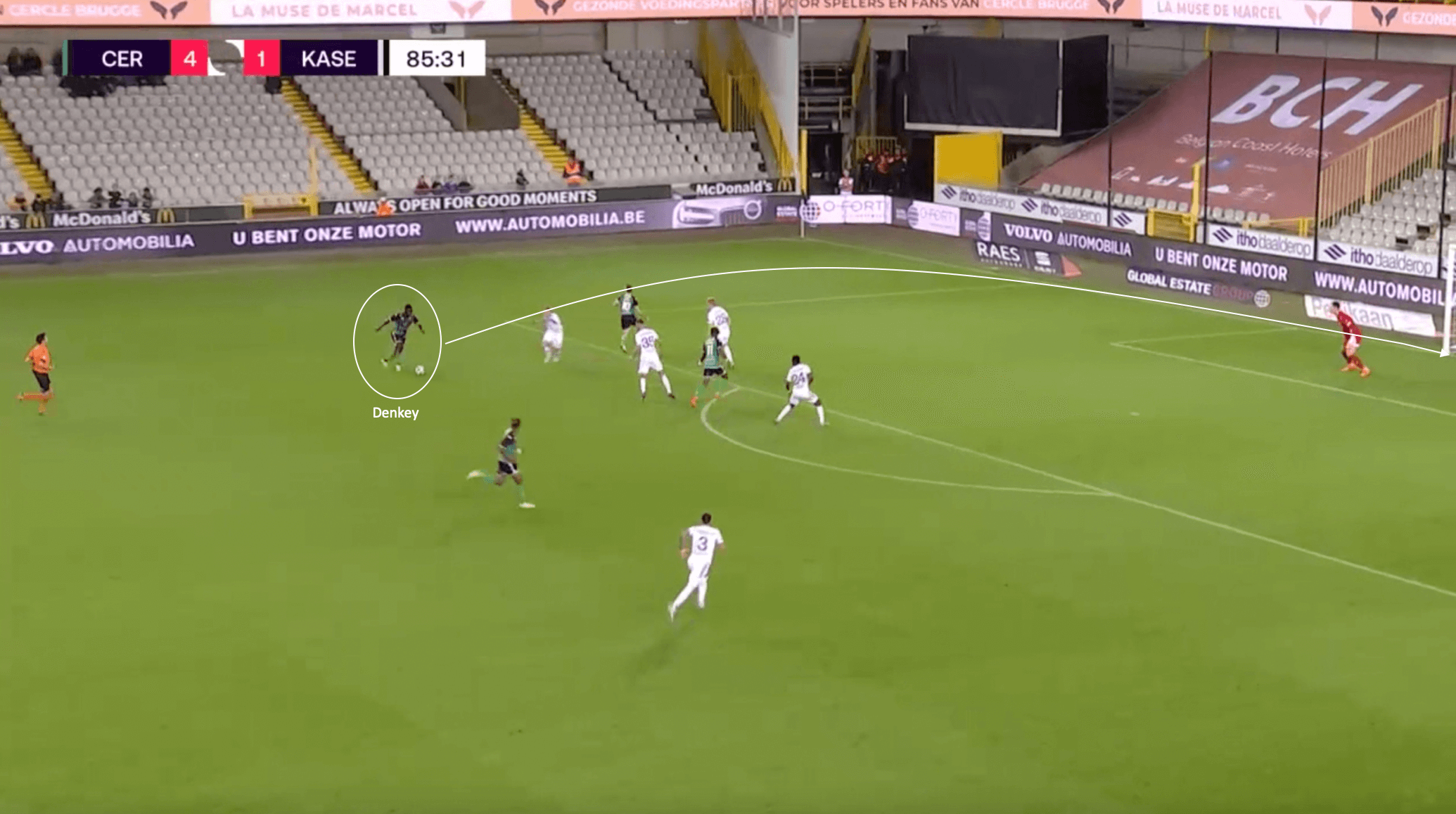 Kévin Denkey at Cercle Brugge 2022/23: The Togo international beginning to make a name for himself in Belgium - scout report tactical analysis tactics