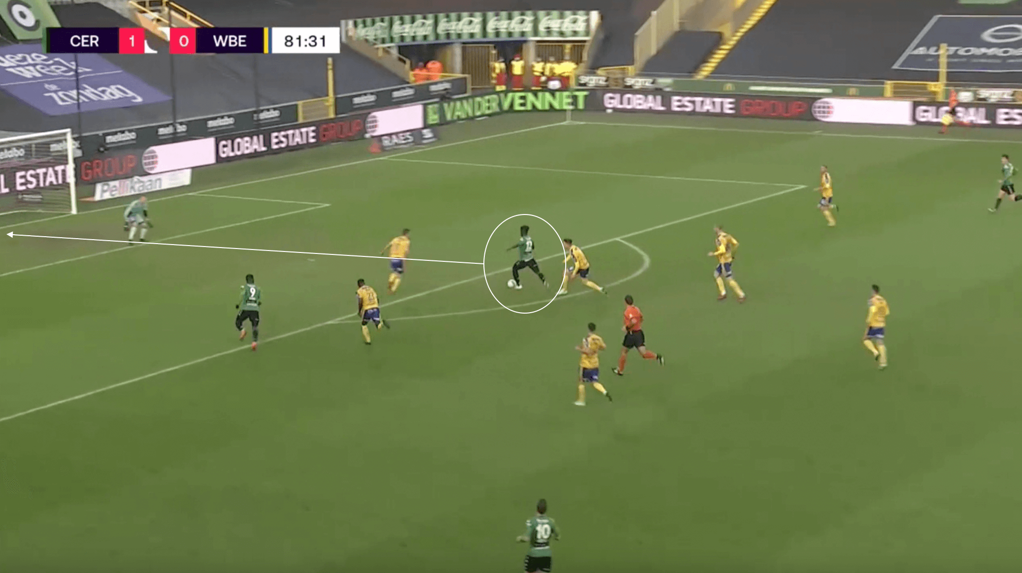 Kévin Denkey at Cercle Brugge 2022/23: The Togo international beginning to make a name for himself in Belgium - scout report tactical analysis tactics