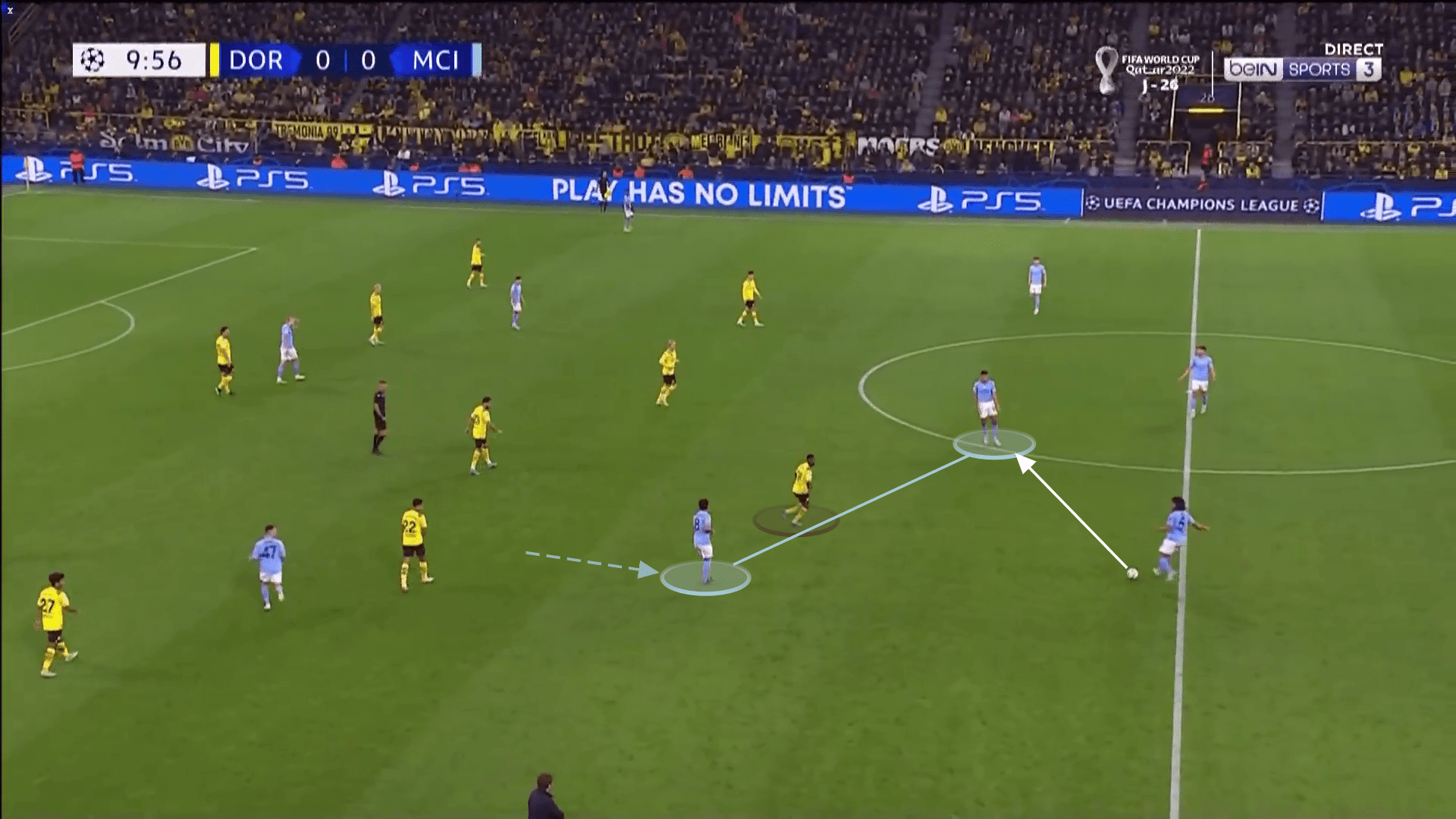 Series of tactics to beat 4-5-1 defensive block through positional attack - tactical analysis tactics