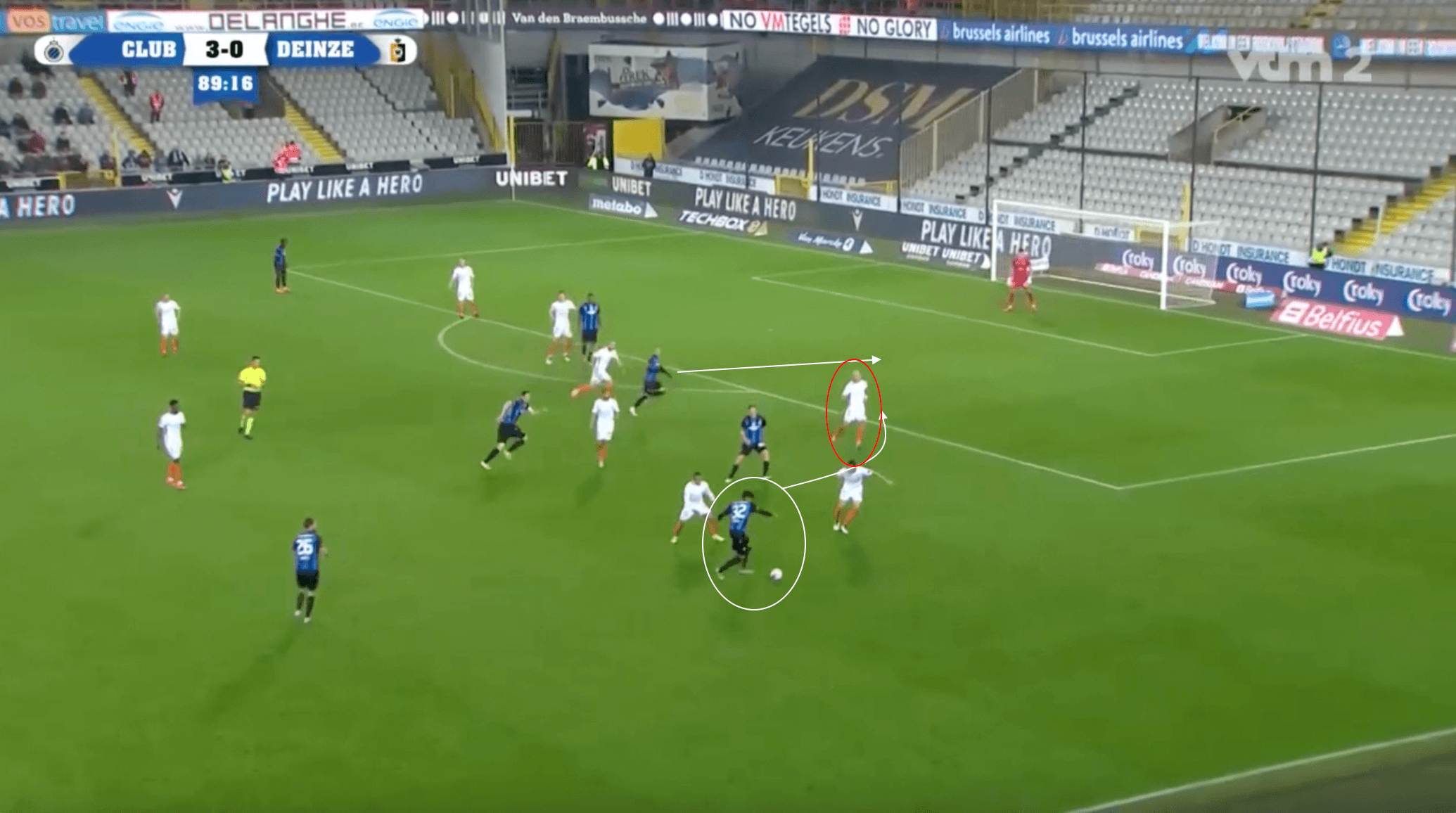 Antonio Nusa: Club Brugge scout report tactical analysis tactics