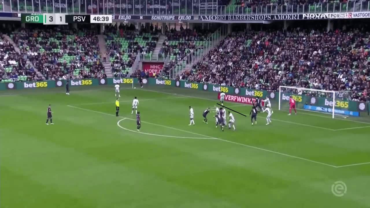 PSV Eindhoven's variations of screens from corners - set-piece analysis