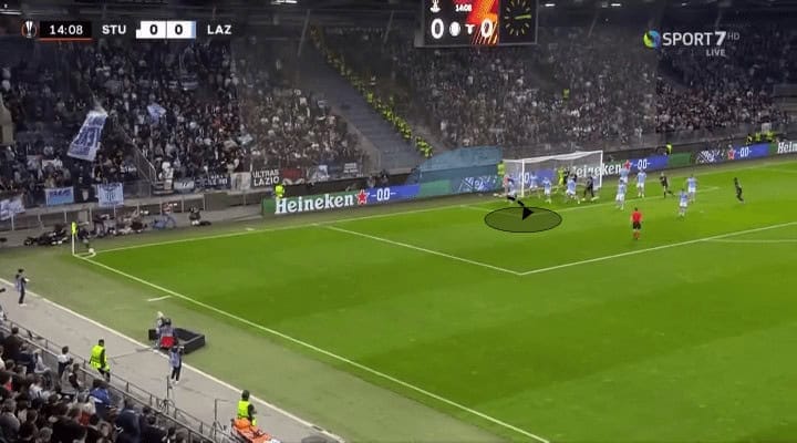 Sturm Graz's take on near post corner attacks - set-piece analysis