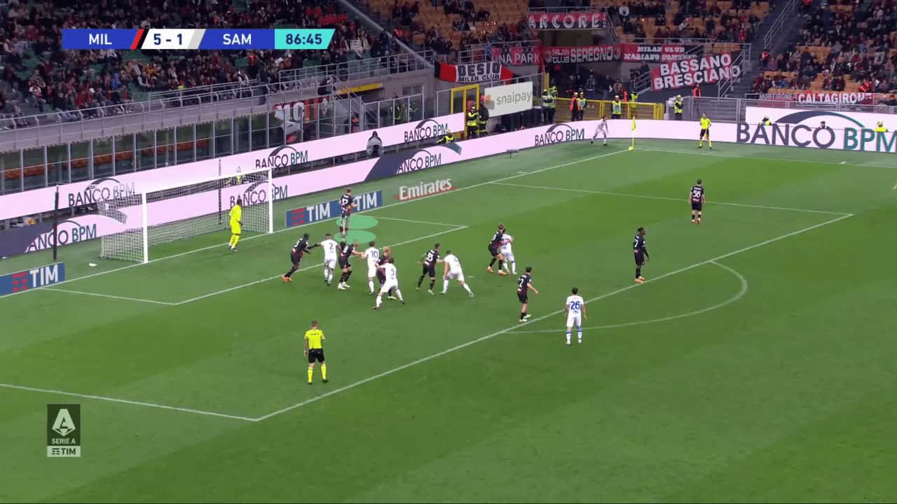 Exploring what causes AC Milan to concede numerous goals from corners - set-piece analysis tactics