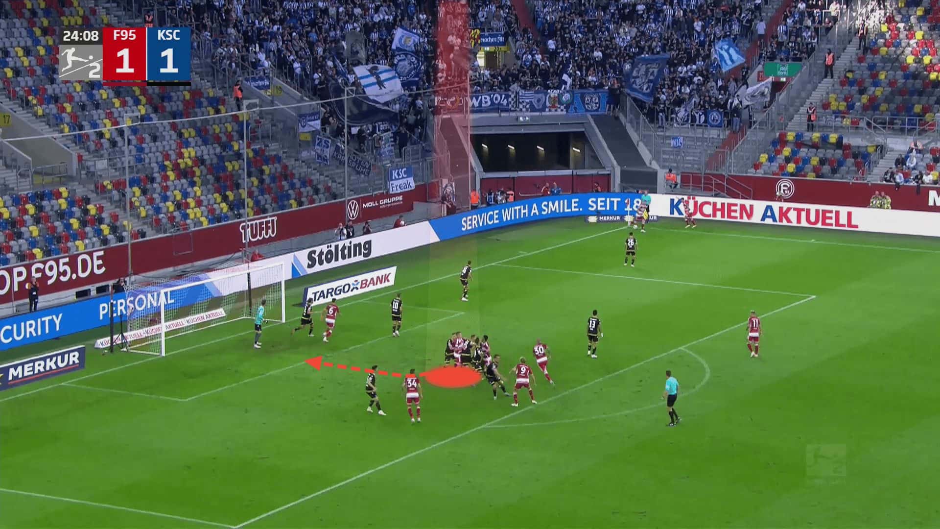 Fortuna Düsseldorf 2023/24: How their use of deep runs allowed them to emerge as a force from dead balls- set-piece analysis