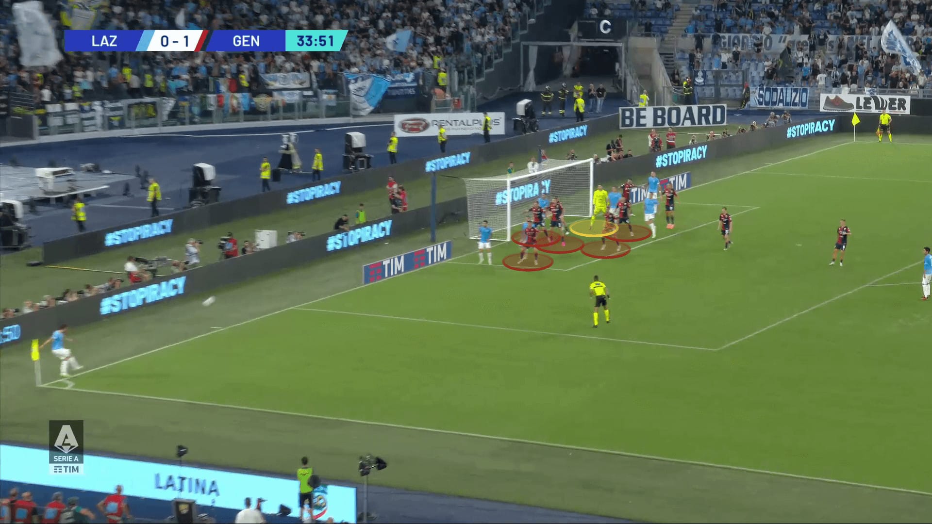 Lazio 2023/24: The struggles of a stubborn set play routine - set-piece analysis