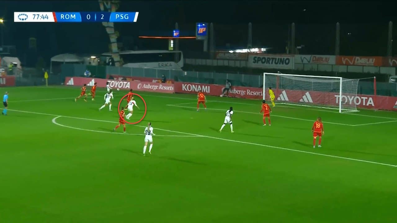 UWCL 2023/24: Roma vs PSG - tactical analysis tactics