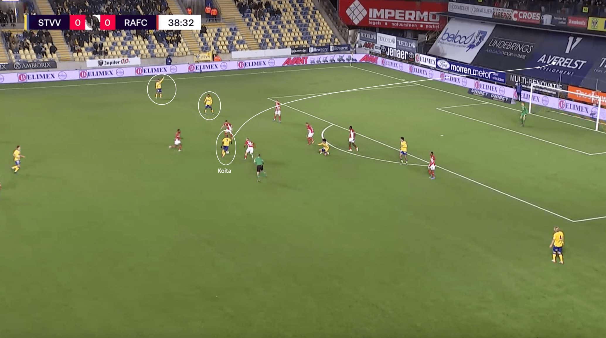 Aboubakary Koita at Sint-Truiden 2023/24: How Thorsten Fink has turned him into a key attacking piece - scout report tactics analysis