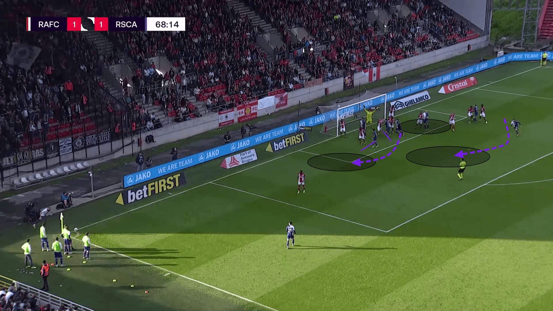 R.S.C Anderlecht 2023/24: How Specialised Coaching Facilitates Significant Strides in Set Plays - set-piece analysis