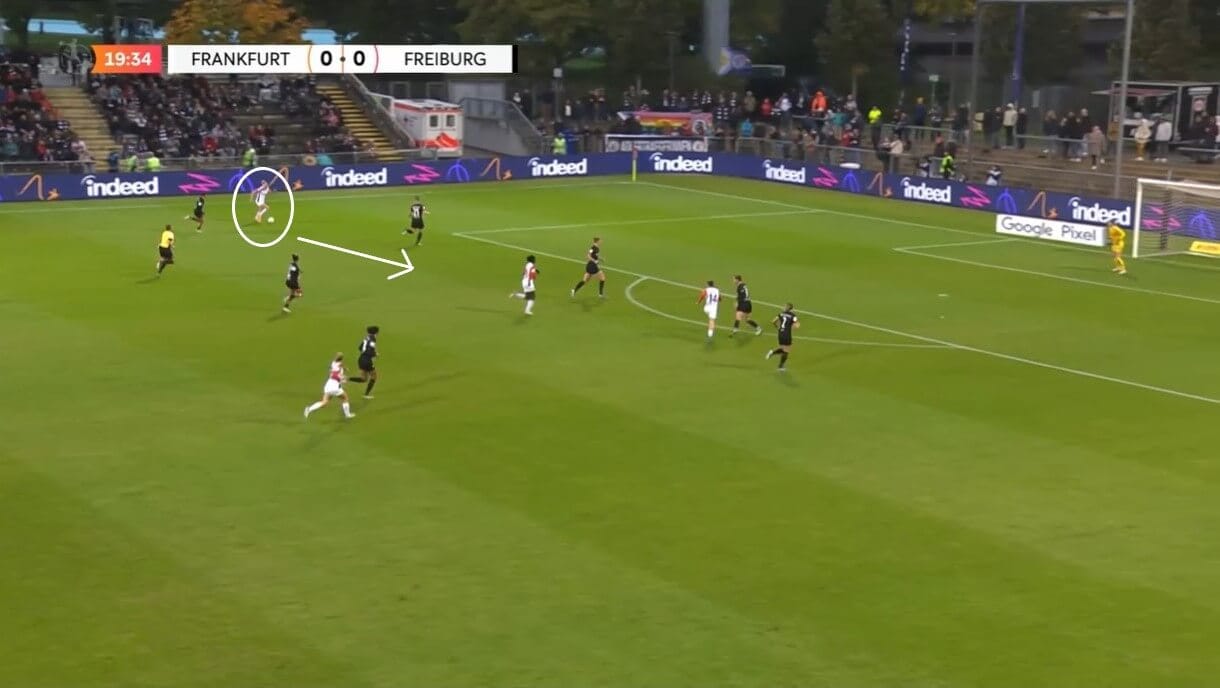 Laura Freigang at Eintracht Frankfurt Frauen 2024/25 - scout report - tactical analysis tactics